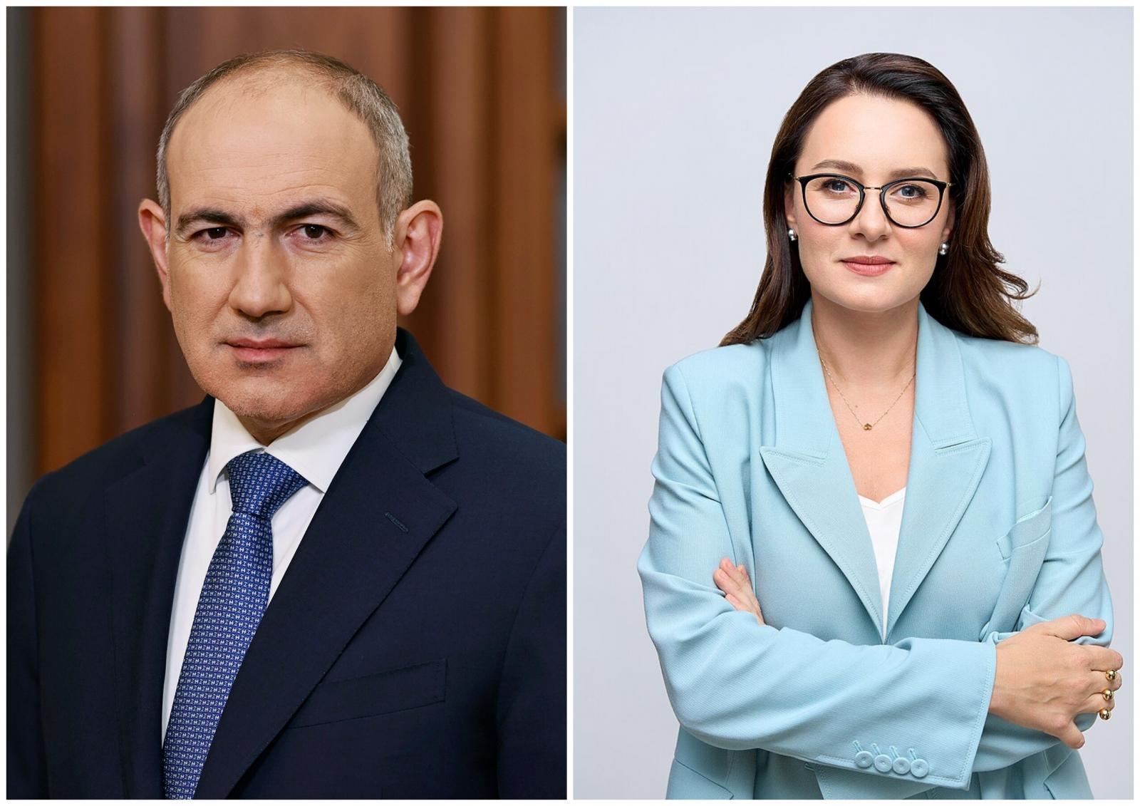 Премьер-министр Пашинян направил поздравительное послание премьер-министру Украины