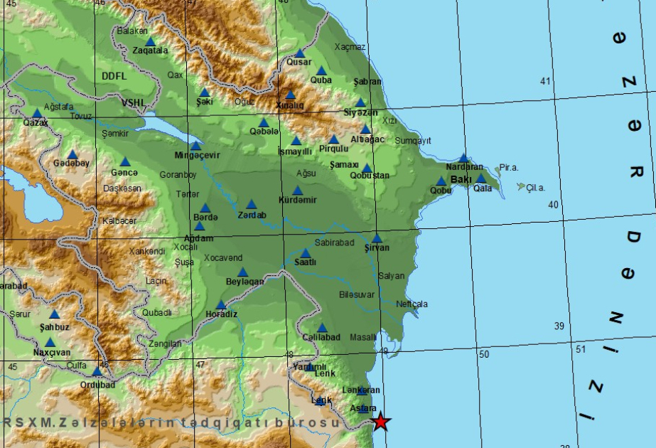 В Каспийском море произошло землетрясение