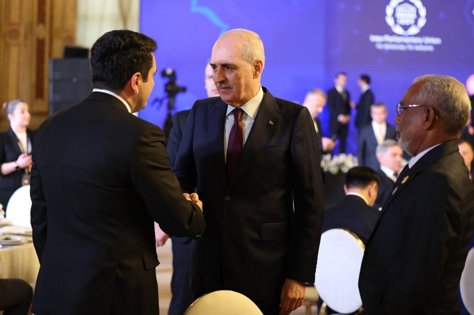 Ален Симонян в Стамбуле встретился с председателем Великого национального собрания Турции