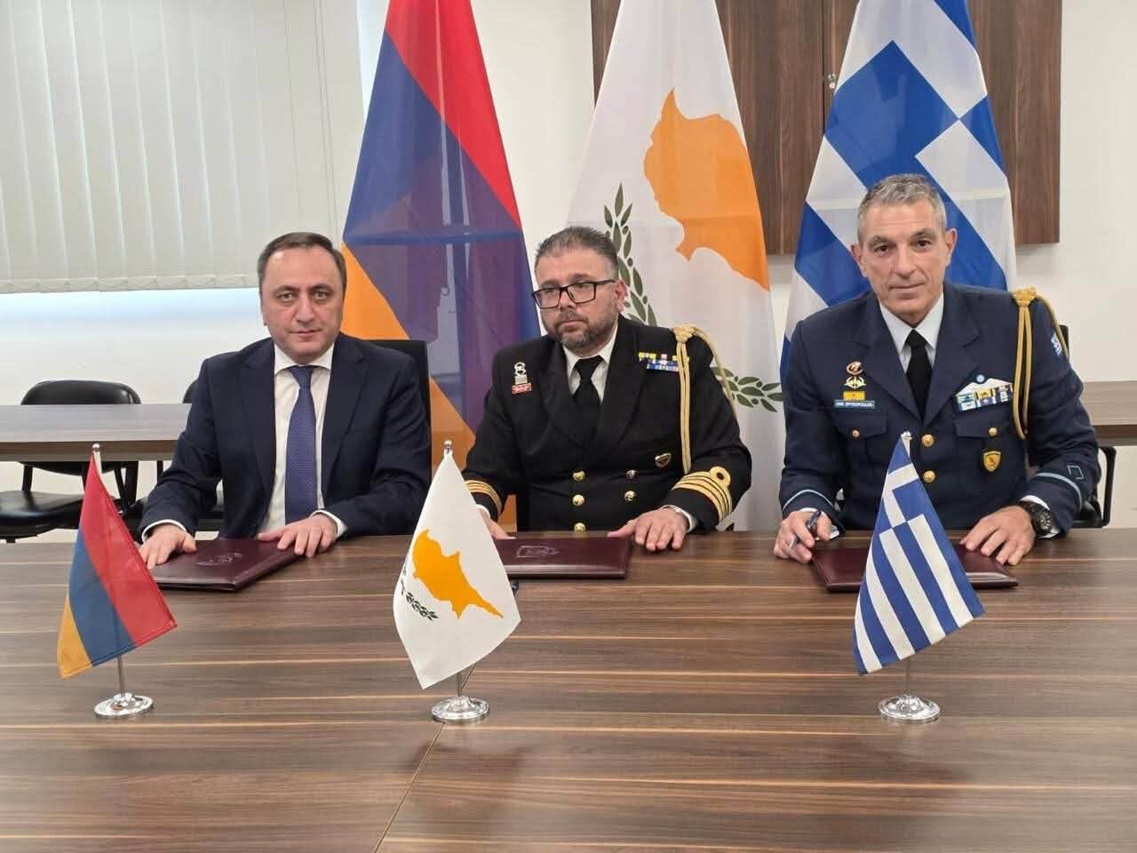 Подписаны ежегодные программы сотрудничества в оборонной сфере в форматах Армения-Кипр и Армения-Греция-Кипр